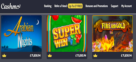 Cashmo Top Slots Online Casino